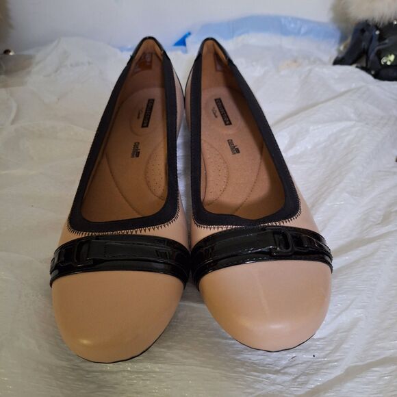 Collection By Clark's Women's Flats Pink & Black Cushion Office Core 9.5 M - Picture 1 of 12